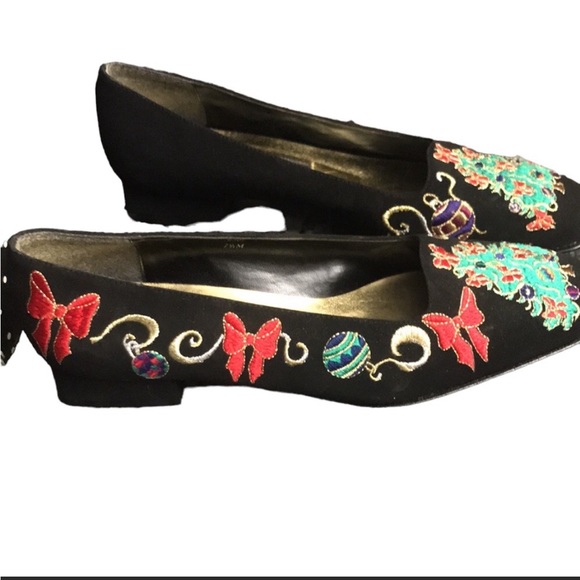 Embroidered Christmas dress shoes - Picture 5 of 13